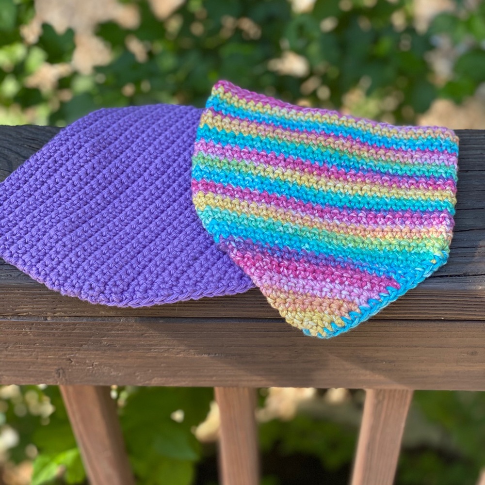 2 handmade baby girl drool bids